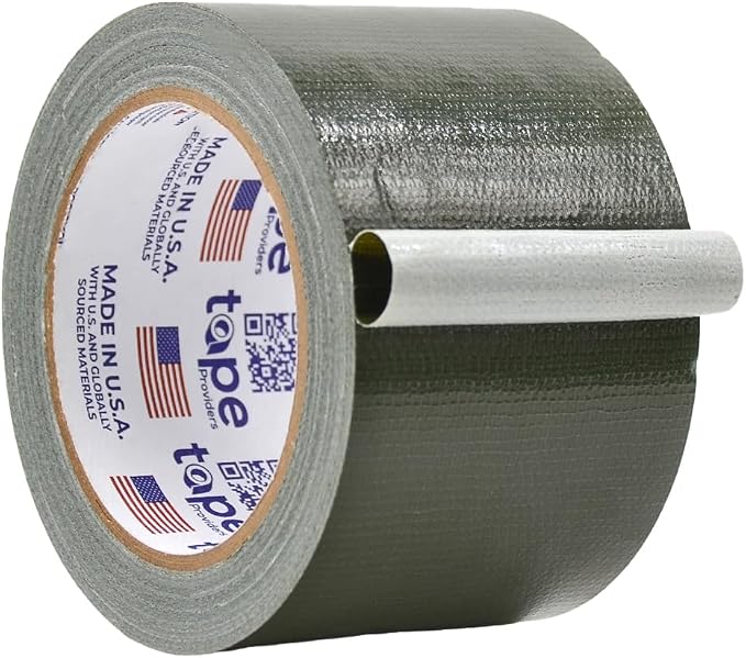 WOD DTC10 Advanced Strength Industrial Grade Olive Drab Duct Tape, 3 inch x 60 ft. Waterproof, UV Resistant For Crafts & Home Improvement