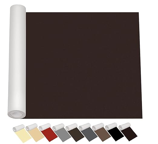 Leather Repair Patch Kit for Furniture 12.6 x 60 inch Dark Brown Leather Repair Tape,Self-Adhesive Patch for Couches,Sofa,Car Seat,Vinyl Chairs,Fabric Fix Etc.