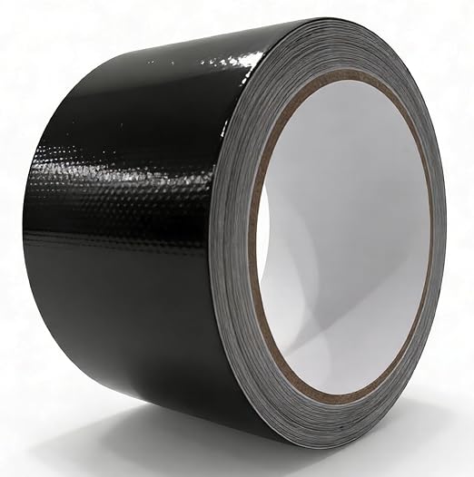 Waterproof Repair Tape, UV Resistant Fabric Patch for Outdoor Use, Suitable for RV Roof, Awning, Tent, Tarp, Boat Cover, Nylon, Leather, Black, 3 Inch x 30FT