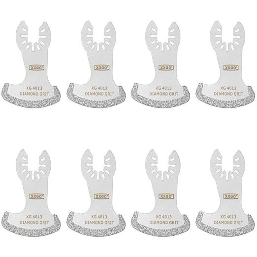 XXGO 8 Pcs Oscillating Multitool Diamond Blade for Grout Removal XG8001S