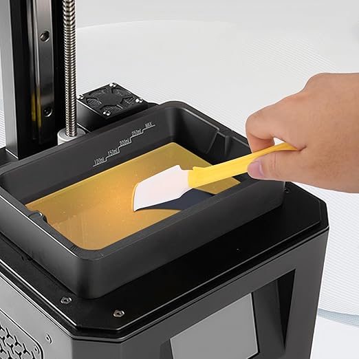 7Pcs UV Resin 3D Printer Must-Have Tool, Silicone Spatula, Scraper, Brush for Resin Transfer Cleaning and Protect Release FEP Film Vat Tank, 3D Printer Accessories