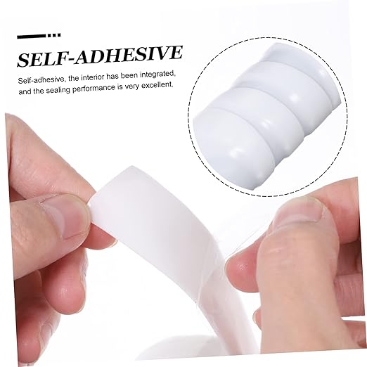 TEHAUX 5pcs Flex Pipe Seal Tape Rubberized Duct Tape for Leak Repair Wide Sealant for More for Home Plumbing and Maintenance