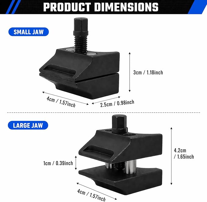 Strut Spreader Tool, Universal Suspension Steering Knuckle Spreader Tool, Dual-End Strut Split Hub Separator for VW Audi BMW Ford Peugeot Citroën
