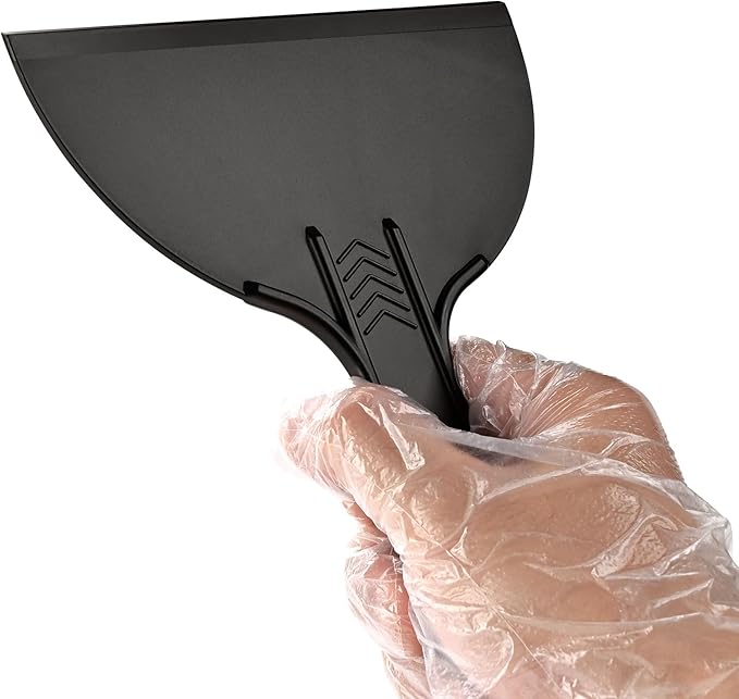Plastic Putty Knife Set – 3 Pack 2" 4" 6" Flexible Scrapers – Spackle Knives & Paint Scraper Tools for Drywall Repair, Painting, Patching, Caulking, with 3 Pairs of Gloves