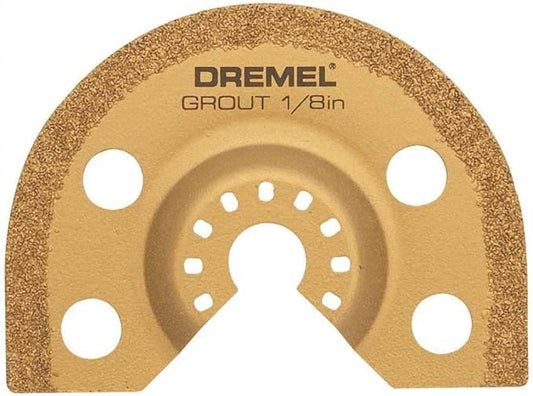 Dremel MM501-1/16-Inch Oscillating Multitool Blade for Grout Removal, Fast Cutting Carbide Accessory - Universal Quick- Fit Interface Fits Bosch, Makita, Milwaukee, and Rockwell
