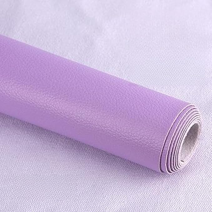 Leather Repair Patch Tape Kit,Self Adhesive Leather Repair Kit for Furniture,Vinyl Repair Kit for Couch,Sofa,Car Seats,Office Chair Luggage (Light Purple,16.93"×78.74")