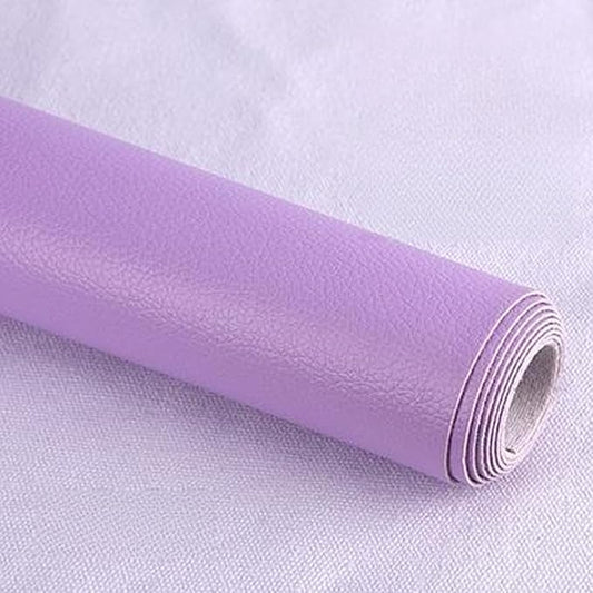 Leather Repair Patch Tape Kit,Self Adhesive Leather Repair Kit for Furniture,Vinyl Repair Kit for Couch,Sofa,Car Seats,Office Chair Luggage (Light Purple,19.69"×53.94")