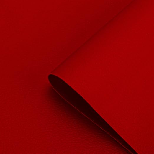 DOCAS Leather Repair Patch Tape Self Adhesive 4x63 inch, Cuttable Leather Repair Tape for Furniture, Vinyl Repair Kit for Car Seats, Upholstery, Couch, Sofa, Bags, Books, Chair, Dark Red