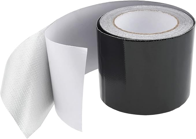 RealPlus 4" x 50' RV Underbelly Tape Waterproof Belly Tape with Permanent Sealing Adhesive for Camper Travel Trailer Mobile Home, Tear Repair Patch