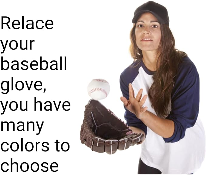 TOFL 72" Baseball Glove Lace Strips - Flat Shaped Cowhide Leather Lacing for Gloves, Mitts & DIY Repair