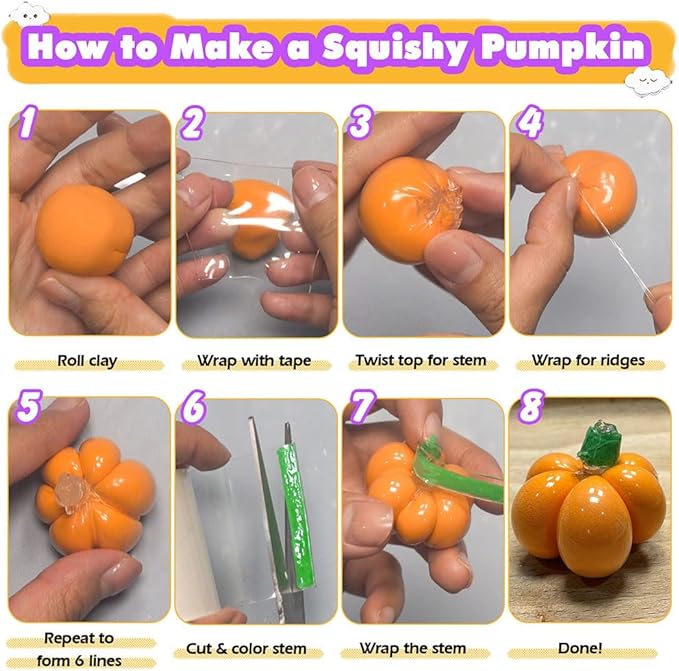 Nano Tape Squishy Kit DIY Vegetables