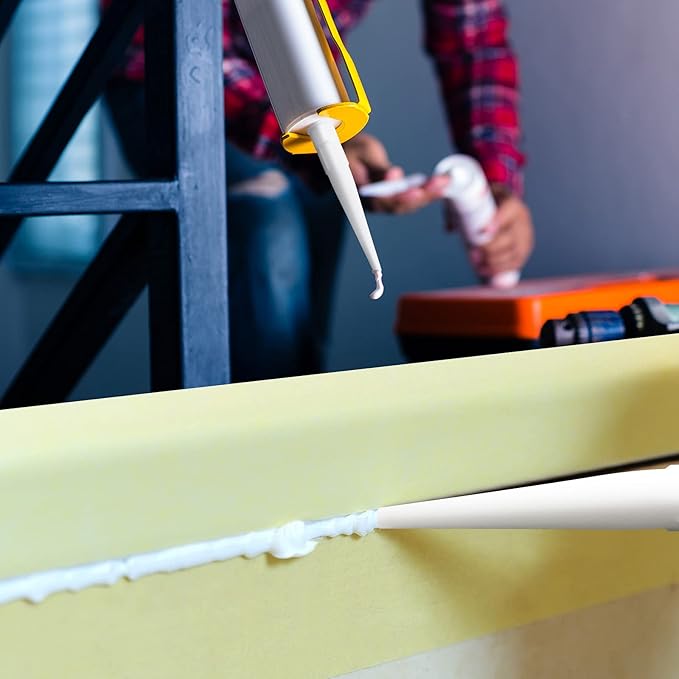 40 Pieces Caulk Extension Nozzle Plastic Nozzles Caulk Gun Replacement Saving Cover Applicator Replacement Extension Tool Supplies Applied in The Construction