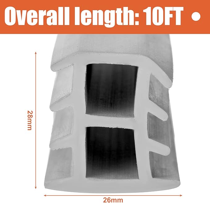 10 Ft Concrete Expansion Joint Filler Driveway Crack Filler Flexible EPDM Rubber Strip for Concrete Crack Repair Replacement Weathering Expansion Joint Upgrade (3/4 Inch)