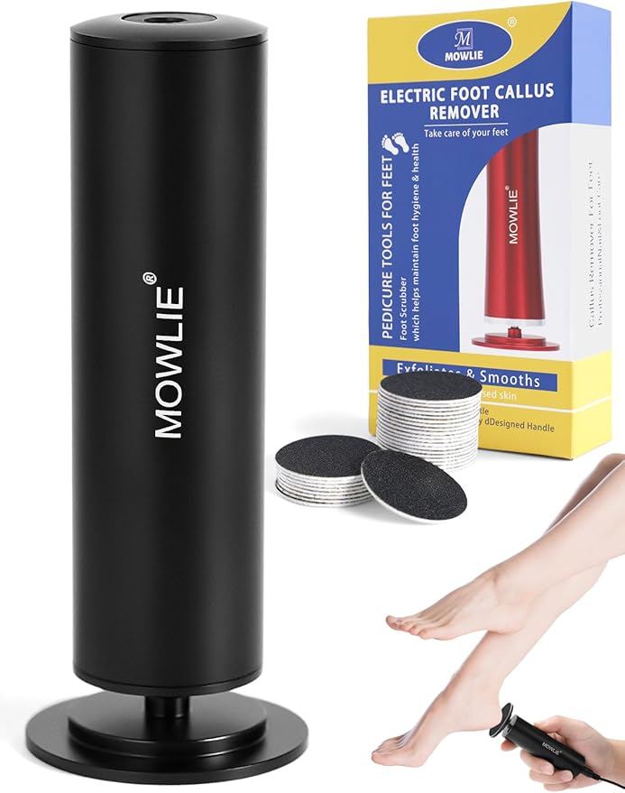 FSA&HSA Electric Foot Callus Removers, Portable Electronic Foot File Pedicure Tools, Electric Callus Remover Kit, Professional Pedi Feet Care Perfect for Dead, Hard Cracked Dry Skin Ideal Gift
