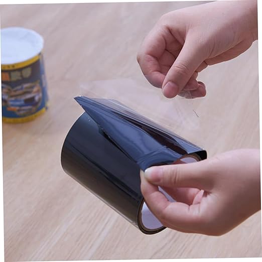 Waterproof Sealant Tape for Pipe Leak Repair Black Industrial Adhesive Mending Tape Self-Adhesive PVC Seal Sturdy for Plumbing and Drain Sealing
