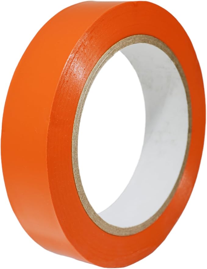GGR SUPPLIES T.R.U. CVT-536 Orange Vinyl Pinstriping Dance Floor Tape: 1 in. Wide x 36 yds. Several Colors