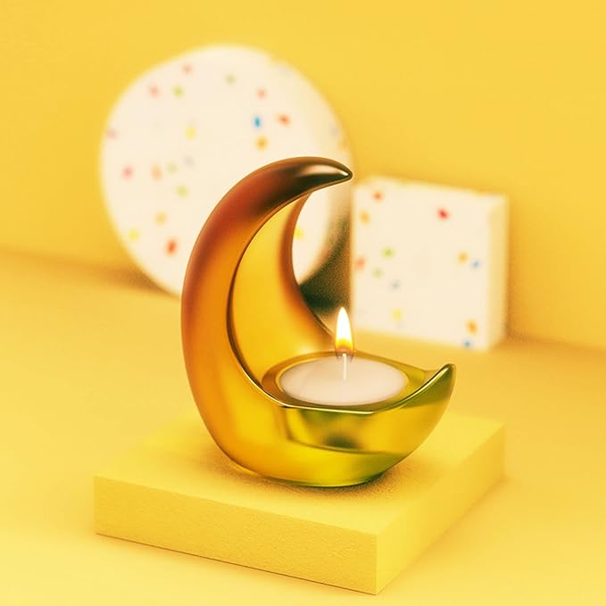 Moon Candle Holder Resin Mould, DIY Silicone Mould for Home Decorations