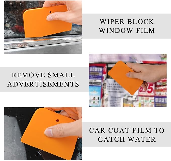 6 PCS Body Filler Spreaders, 4, 5, 6 Inch Reusable Auto Body Fillers Plastic Spreader, Automotive Body Filler Spreader for Applying Fillers Paint Repairs Putties Glazes Caulks