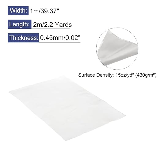 MECCANIXITY Fiberglass Cloth 15 Oz/400g 2m(2.2 Yards) x1mx0.4mm E Glass Plain Weave Glass Fiber 21.53 Sq Feet, Woven Fabric for Boat RC Plane Auto Surfboard Tub Pool Repair