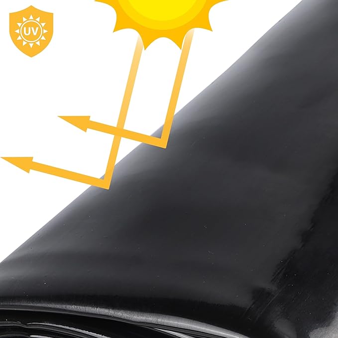 Adroiteet 15 x 20 FT Pond Liner, 20 Mil Fish Pond HDPE Liner, Pond Liners for Outdoor Ponds, Koi Ponds, Garden Fountain, Waterfall