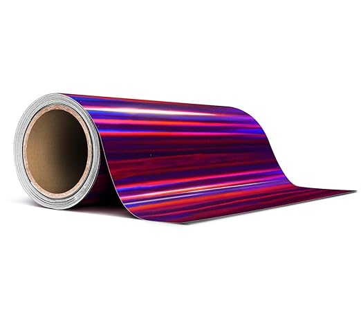 VViViD Holographic Purple Chrome Pinstripe Vinyl Tape Roll (4” x 25ft)
