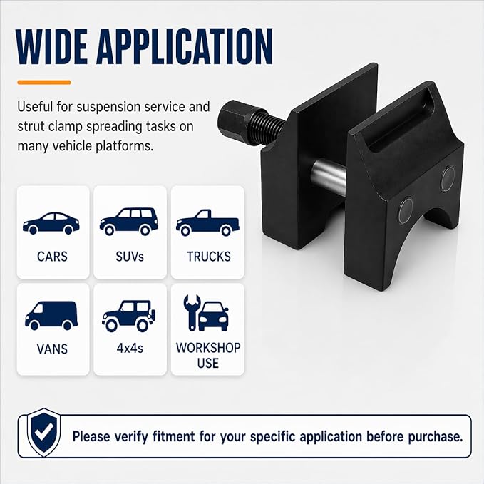 Strut Spreader Tool, Universal Suspension Steering Knuckle Spreader Tool, Dual-End Strut Split Hub Separator for VW Audi BMW Ford Peugeot Citroën