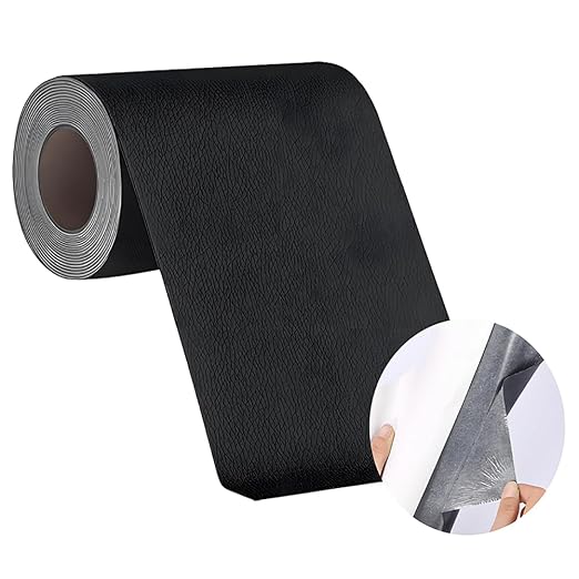 Coffee Leather Repair Tape Kit,7.9x59 in Repair Kit for Furniture,Car Seat, Couch,Upgraded Strong Self Adhesive Leather Patch for Sofas,Furnitures