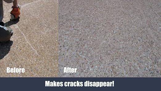 ConSandtrate Concrete Crack Filler - Tan - 2 LB (Single Bottle) for Filling in Concrete Cracks on driveways, walkways and patios