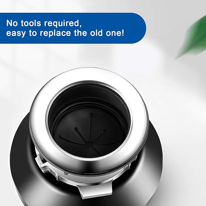 Garbage Disposal Splash Guard Sink Baffle, Food Waste Disposer Parts Accessories, Multi-Function Drain Plugs for Garbage Disposals, 3 3/8 Inch by CLEESINK