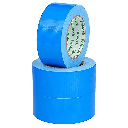 3 Pack Duct Tape Heavy Duty ,9 Mil Thickness,2 inches x 30 Yards, Waterproof Strong Adhesive Duct Tape, All-Purpose Tear by Hand for Repairs,Flexible,No Residue, DIY & Industrial Projects（Blue）