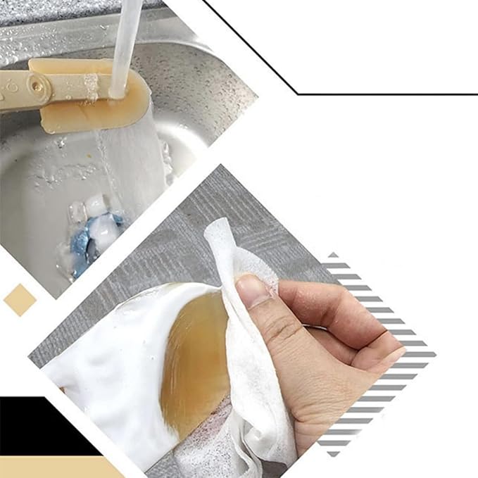Dzrige Caulk Finishing Tool Rubber Spatula Spreader Smooth Grout Sealant Silicone Caulking Tool for Kitchen Bathroom Floor Sealant Sealing, 4 Size Set