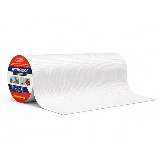 Butyl Waterproof Tape 20" x 32.8' Leak Proof Butyl Seal Strip Watertight Putty Tape for Air Mattress Patch, RV Repair, Window and Boat Sealing, Glass, Gutter, Rubber Roof Patching