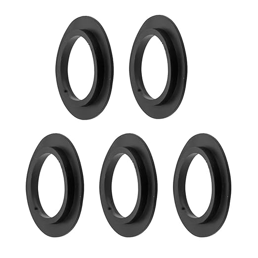 Assorted Basket Washers - Flexible Rubber Seals for Kitchen Sink Drain - 5pcs/Set - Simple Installs - Leak Proof Sink Seal