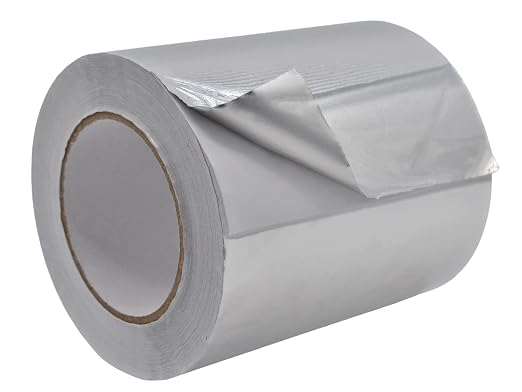 WOD Aluminum Foil Tape - 6 inch x 50 yds. (8-Pack) Heat Shield Reflective Sealant Tape - Ideal for HVAC, Duct, Pipe, and Metal Insulation and Repair. Low and High Temperature Resistant AFTR28