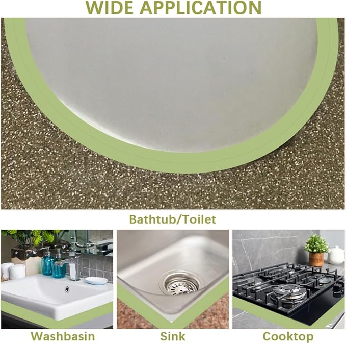 CRASPIRE 10.5 Feet Bath Sealing Strip Floor Sealant Tape Green PVC Waterproof Stain Proof Self Adhesive Kitchen Toilet Bathtub Corner Protector Caulking Decorative Tape for Bathroom Caulk Sink Shower
