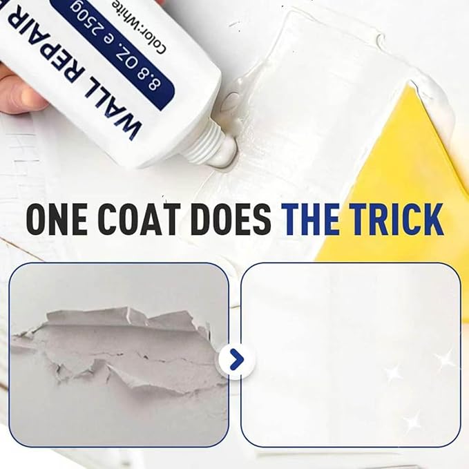 2PCS Efficient Drywall Repair Kit with Scraper, Wall Mending Agent, 2026 Upgrade Quick Drying Wall Mending Agent for Holes & Cracks,Easy Drywall Repair for Nail Holes and Wall Damage