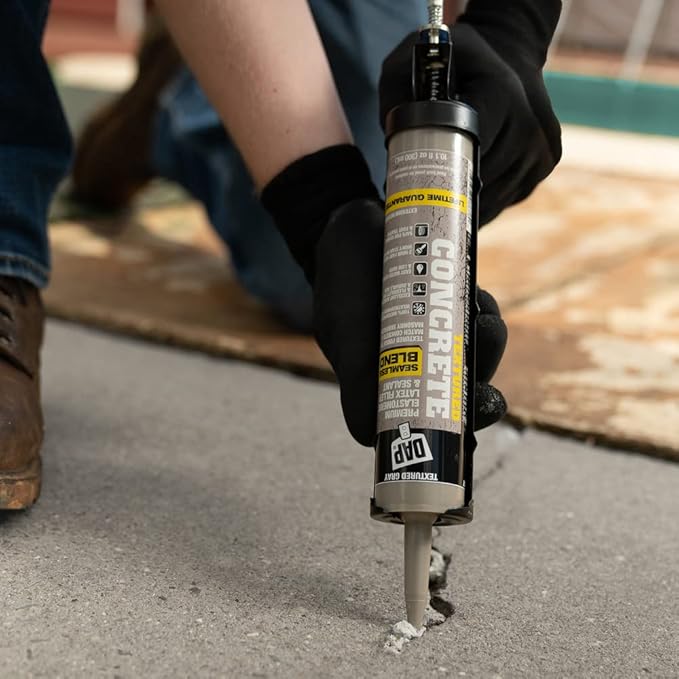 DAP 7079808676 Concrete Filler, Textured Gray, 10 Ounces (Pack of 2)