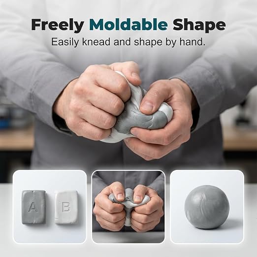 Steel Reinforced Epoxy Putty, 2026 Upgraded Epoxy Putty, Durable Metal Repair Putty for Filling Cracks and Holes, Portable Multi Surface Repair Putty for Pipe and Railing Repair (2)
