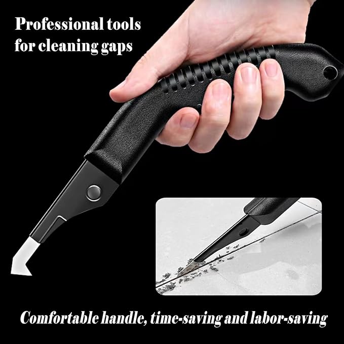 Grout removal tool grout saw removal tool grout removal blade 1 handle and 10 grouting saw blades Used to clean debris in the gaps of tiles for better filling