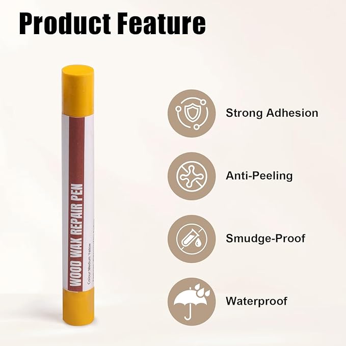 Wood Filler Sticks, 20 Colors Wood Repair Wax Crayons with Scraper, Wood Touch Up Markers for Repairing Scratches, Cracks, Holes in Cabinets, Floors, Tables and Doors[Color Series]