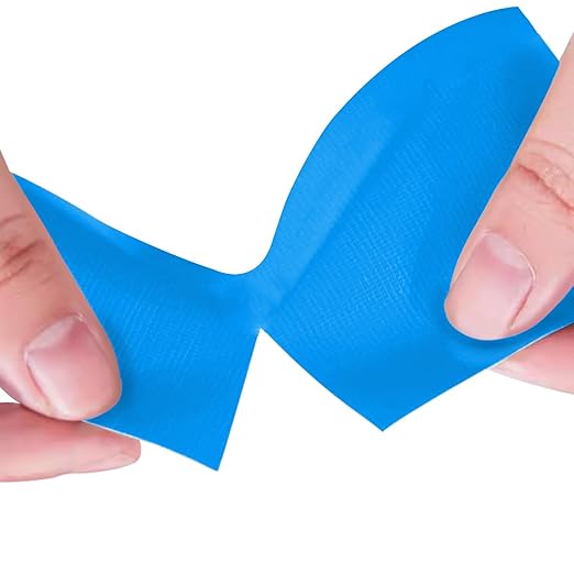 Blue Heavy Duty Duct Tape, 3 Inch x 55 Yards, Industrial Grade Waterproof & UV Resistant, Strong Adhesive for Indoor Outdoor Repairs, Crafts, Home Improvement, Moving Packing and DIY Projects