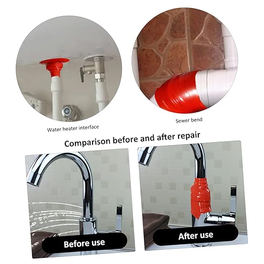 Veemoon Seal Tape Tape for Leaks Self Adhesive for Plumbing Faucets Heating Joints