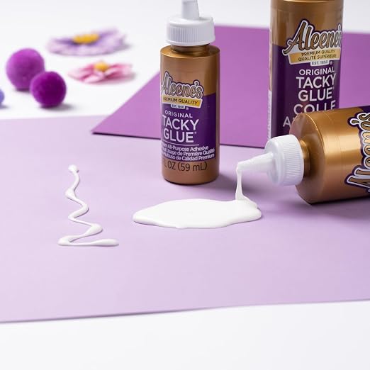 Aleene's Original Tacky Glue, All Purpose Adhesive, Perfect for Crafts and DIY Projects, Dries Fast and Clear, 8 fl oz 3-Pack