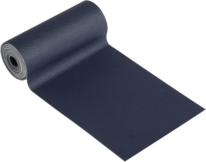YAFLC Leather Repair Patch for Furniture, 4" x 63" Self Adhesive Leather Repair Kit Vinyl Repair Tape for Car Seat Sofa Jackets Couches Chair Blue