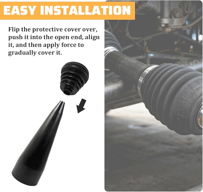 Car CV Boot Cone Installation Tool, Vehicle Fitting Stretch CV Boot Tool Mount Cone with Smooth Surface, Automotive Repair Replacement Accessories, Universal for Most Vehicels