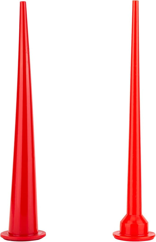 2Pack Caulking Nozzle for Sausage Caulking Gun, Reusable Caulk Nozzle Applicator, Durable Epoxy Piston Caulk Cap, Replacement Extension Tool Supplies Applied in The Construction