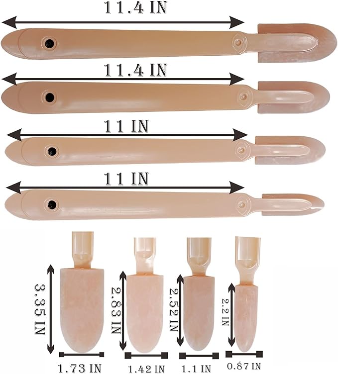 Silicone sealant precision processing tool for caulking, applicator, spatula applicator, rubber tool 4-piece set+1 shovel