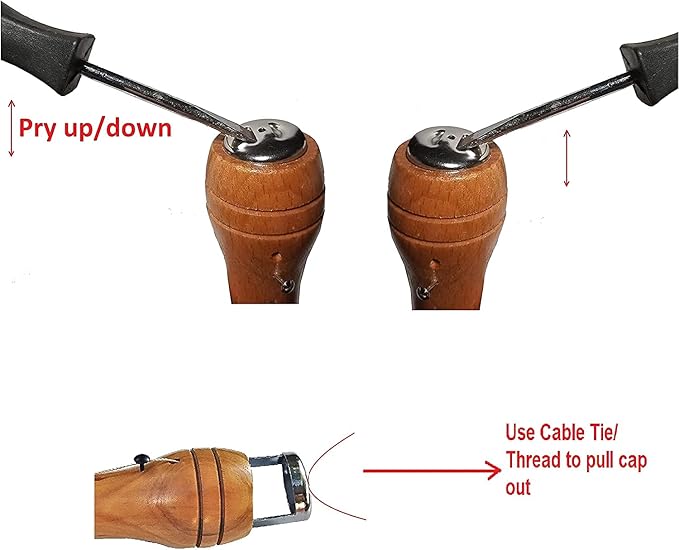 Swift Stitch Hand Sewing Awl Kit Leather Canvas Repair Saddles Coat Seat (Waxed Black Thread)