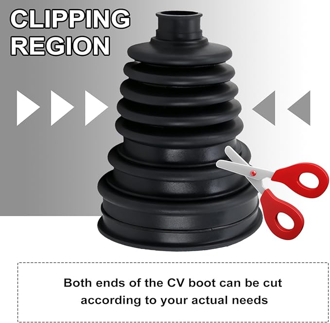 2PCS CV Boot Repair Kit with Expander Tool & Clamps, Silicone CV Axle Boot Repair Kit for for Protect Axle, Universal CV Joint Boot Dustproof and Waterproof Fits for Most Cars