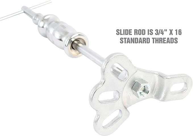 OEMTOOLS 27202 Rear Axle Puller Set | Pull Rear Axle & Bearing for Axle Replacement & Repair | Slide-Hammer Powered for Extra Pull, Works When Other Tools Don’t | Includes Instructions & Carrying Case